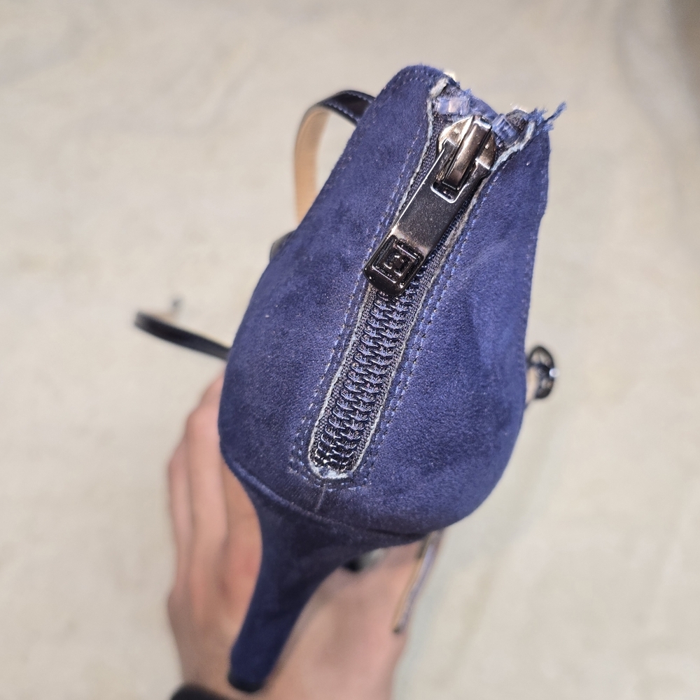 Liz Claiborne LC Heidi Strappy Heels Blue Size 9.5 - Picture 9 of 12